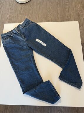 Lee Jeans Women's Relaxed Fit Straight Leg Pants Stretch Jean Size 14 M